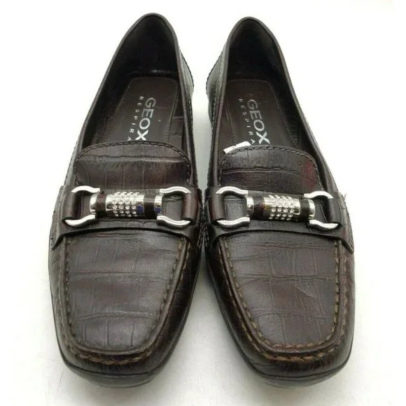 Geox | Shoes | Geox Brown Leather Jeweled Horsebit Driving  display picture 2